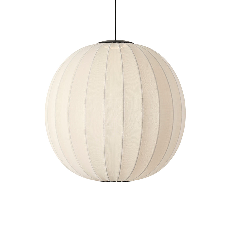 Knit-Wit 75 Round Pendant LED, Pearl White