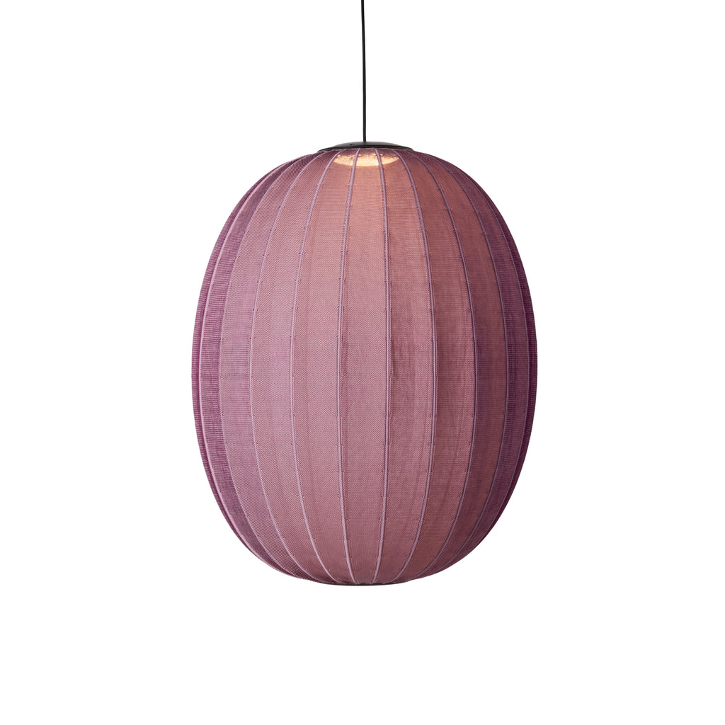 Knit-Wit 65 High Oval Pendant LED, Burgundy