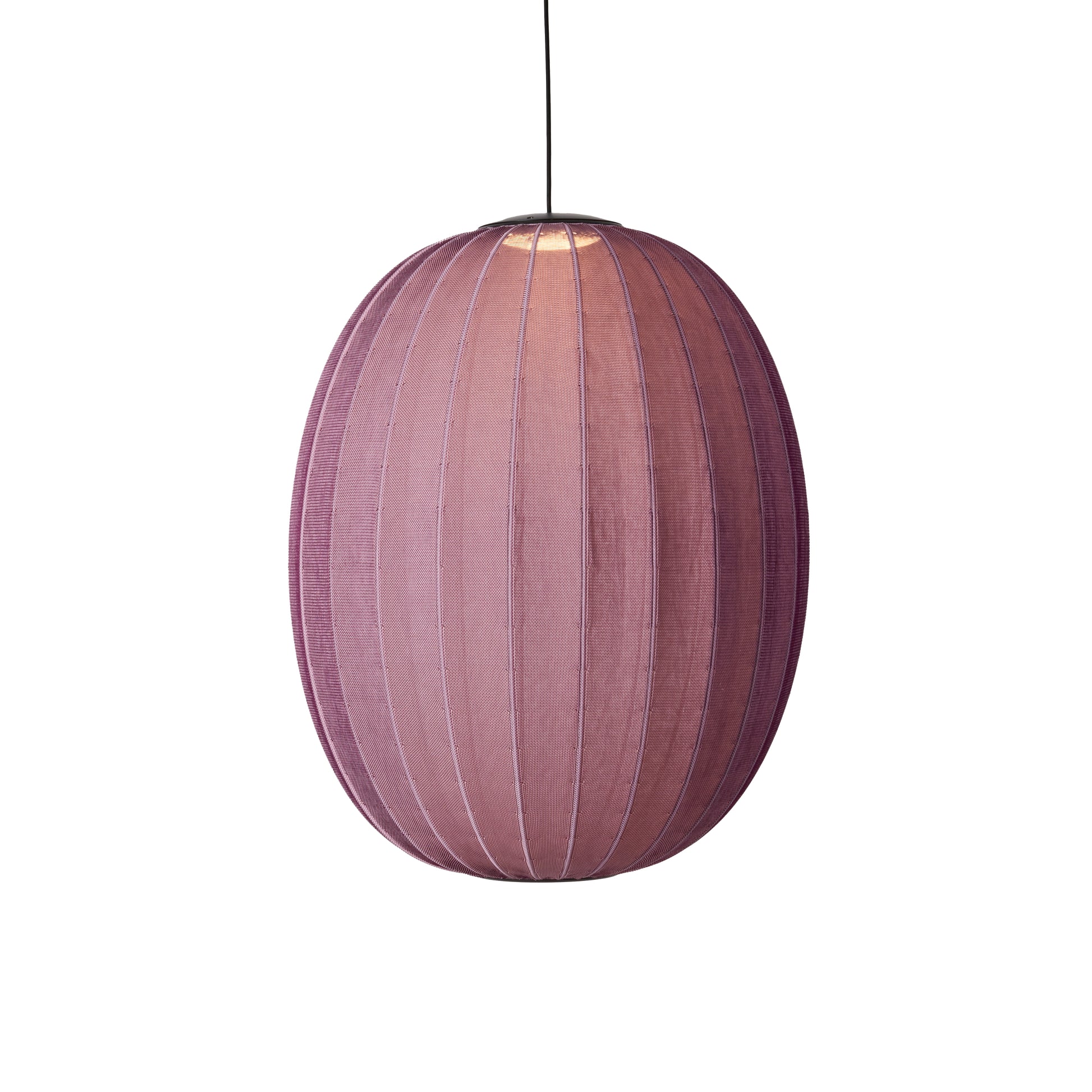 Knit-Wit 65 High Oval Pendant LED, Burgundy