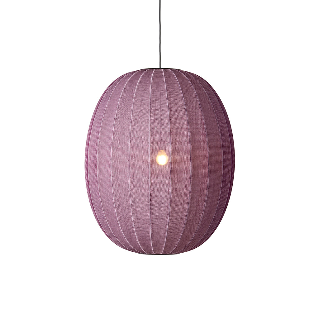 Knit-Wit 65 High Oval Pendant, Burgundy