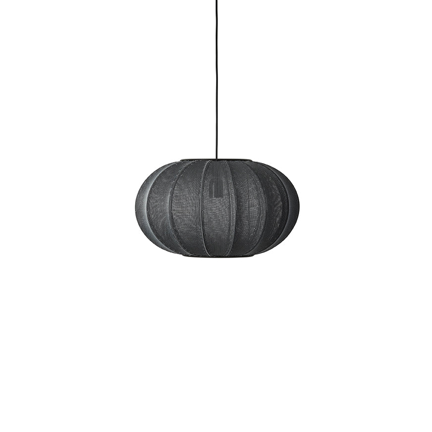 Knit-Wit 45 Oval Pendant, Black