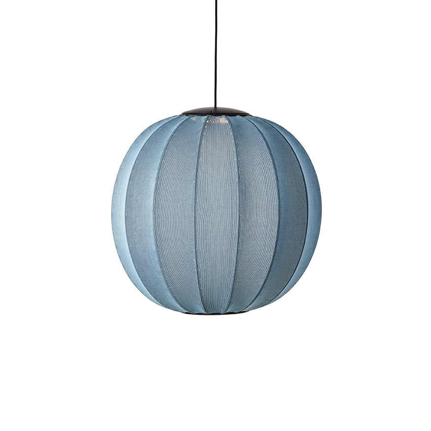 Knit-Wit 60 Round Pendant LED, Blue Stone