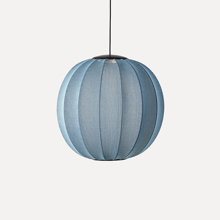 Knit-Wit 60 Round Pendant LED, Blue Stone