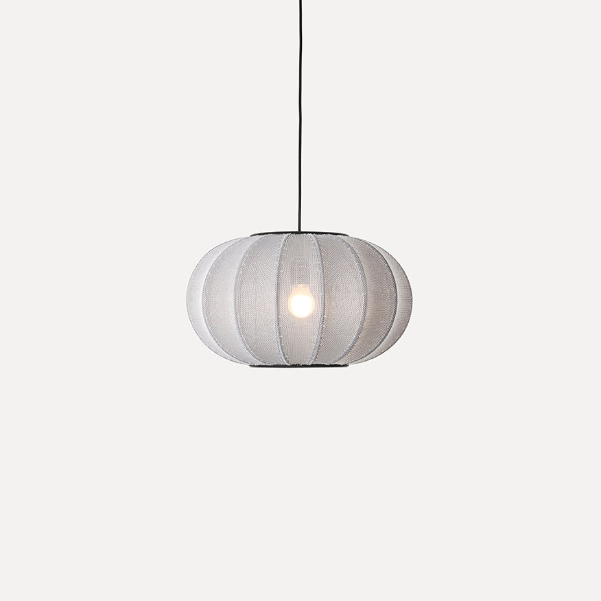 Knit-Wit 45 Oval Pendant, Silver