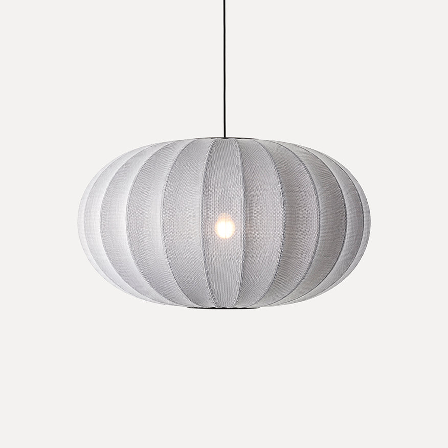 Knit-Wit 76 Oval Pendant, Silver