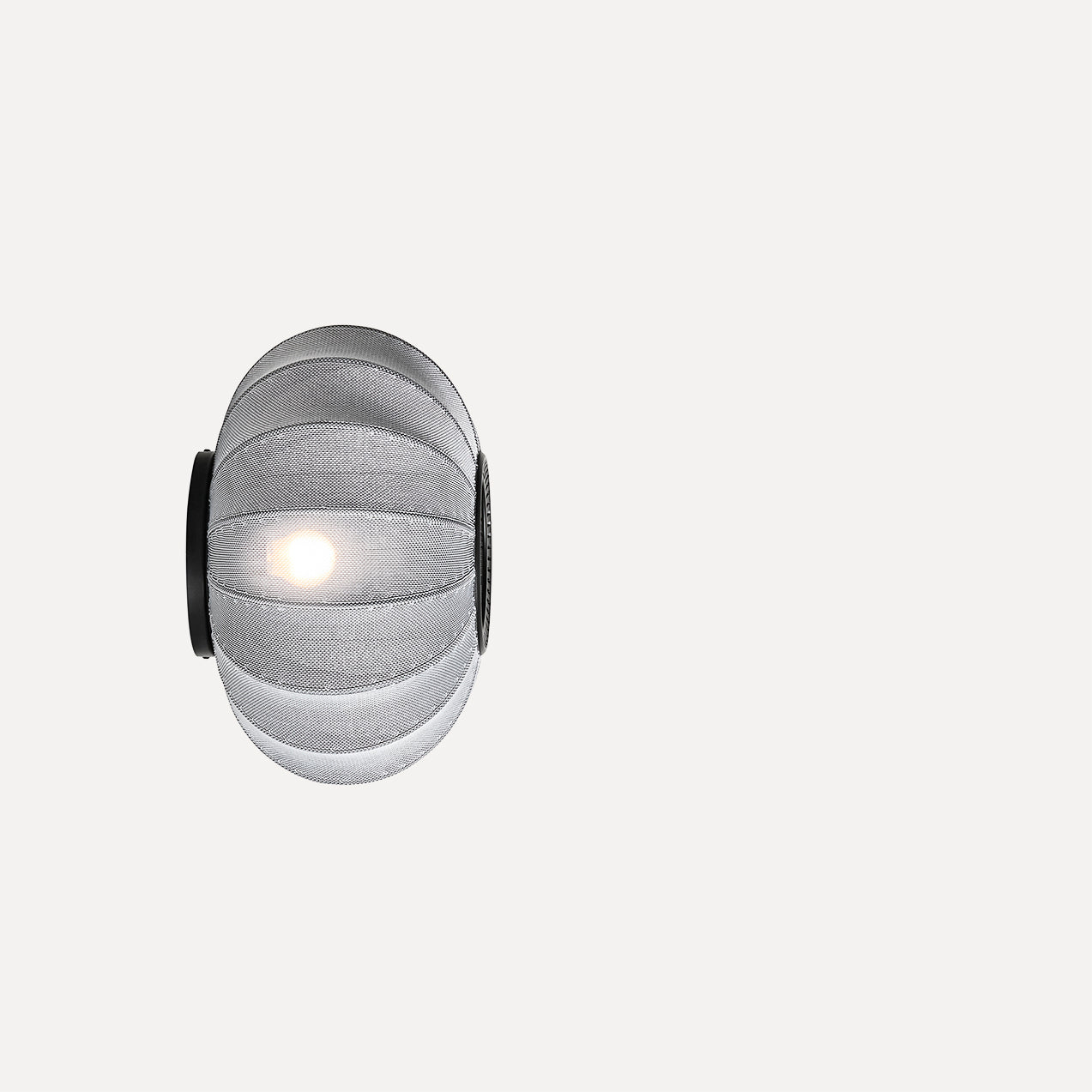 Knit-Wit 45 Oval Ceiling/Wall, Silver