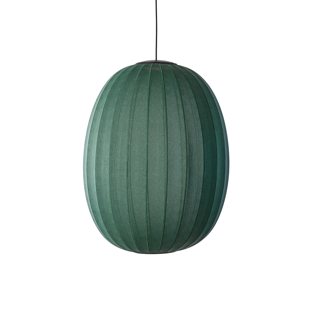 Knit-Wit 65 High Oval Pendant LED, Tweed Green