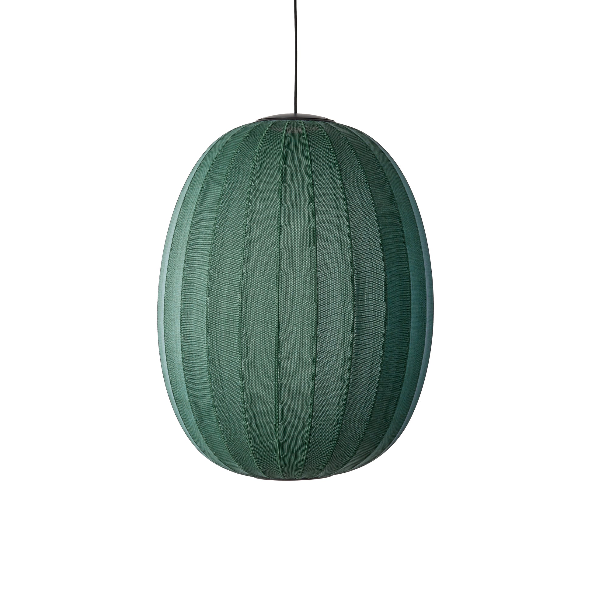 Knit-Wit 65 High Oval Pendant LED, Tweed Green