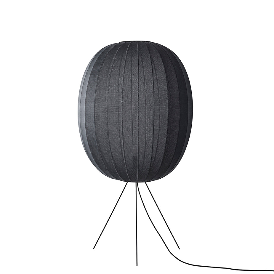 Knit-Wit 65 High Oval Floor Medium, Black