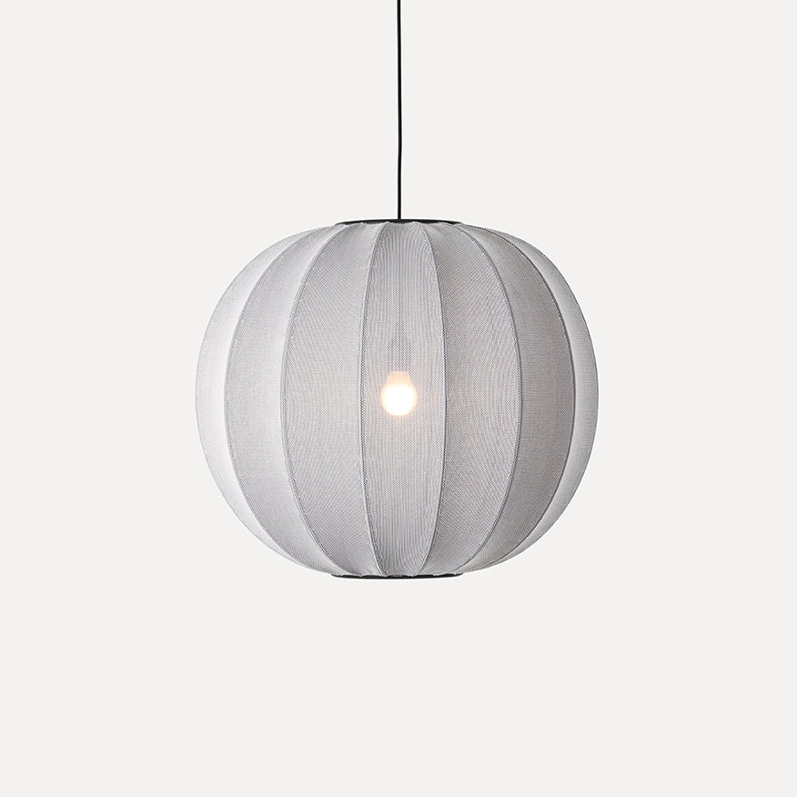 Knit-Wit 60 Round Pendant, Silver