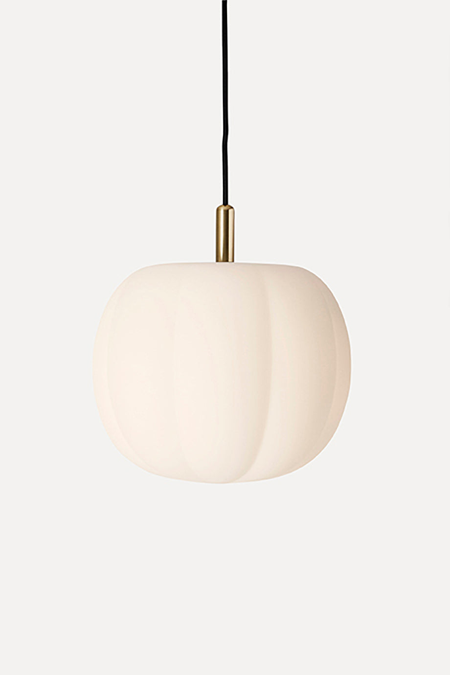 Pepo Pendant Medium Ø30 Brass Top, Opal