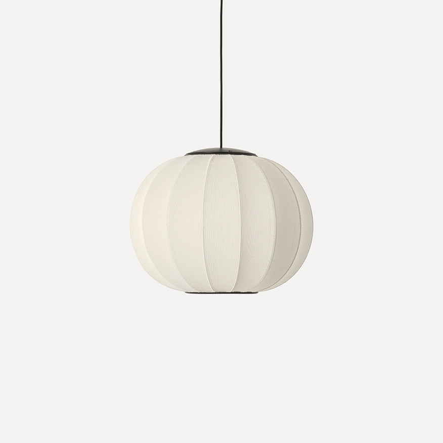 Knit-Wit 45 Round Pendant LED, Pearl White