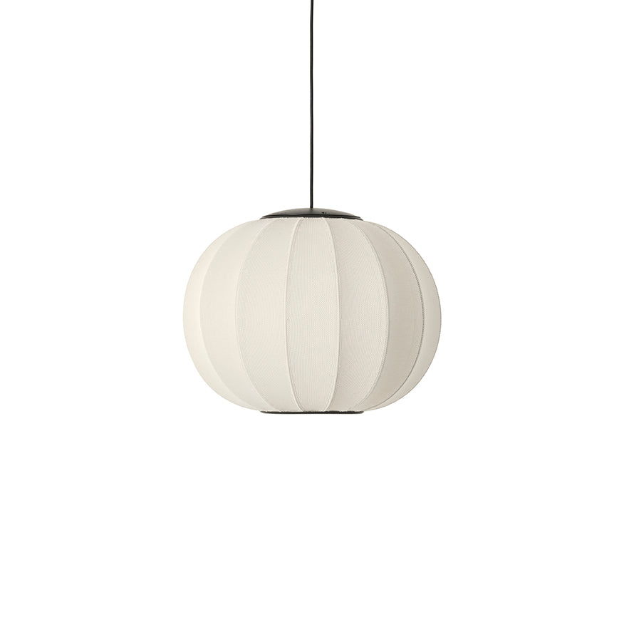 Knit-Wit 45 Round Pendant LED, Pearl White