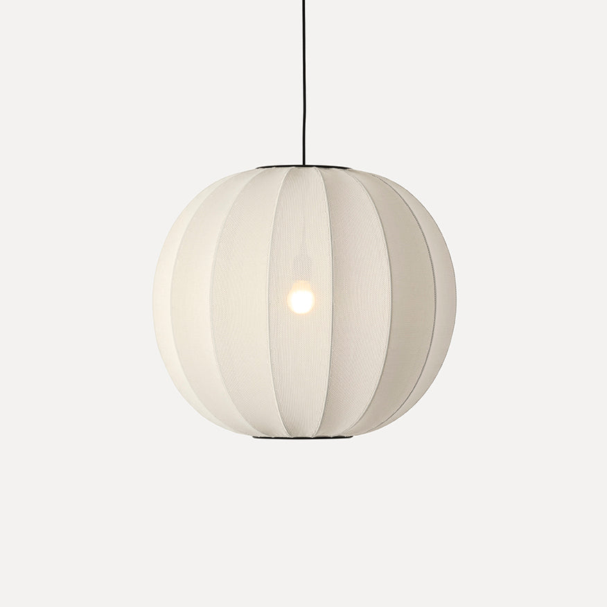 Knit-Wit 60 Round Pendant, Pearl White