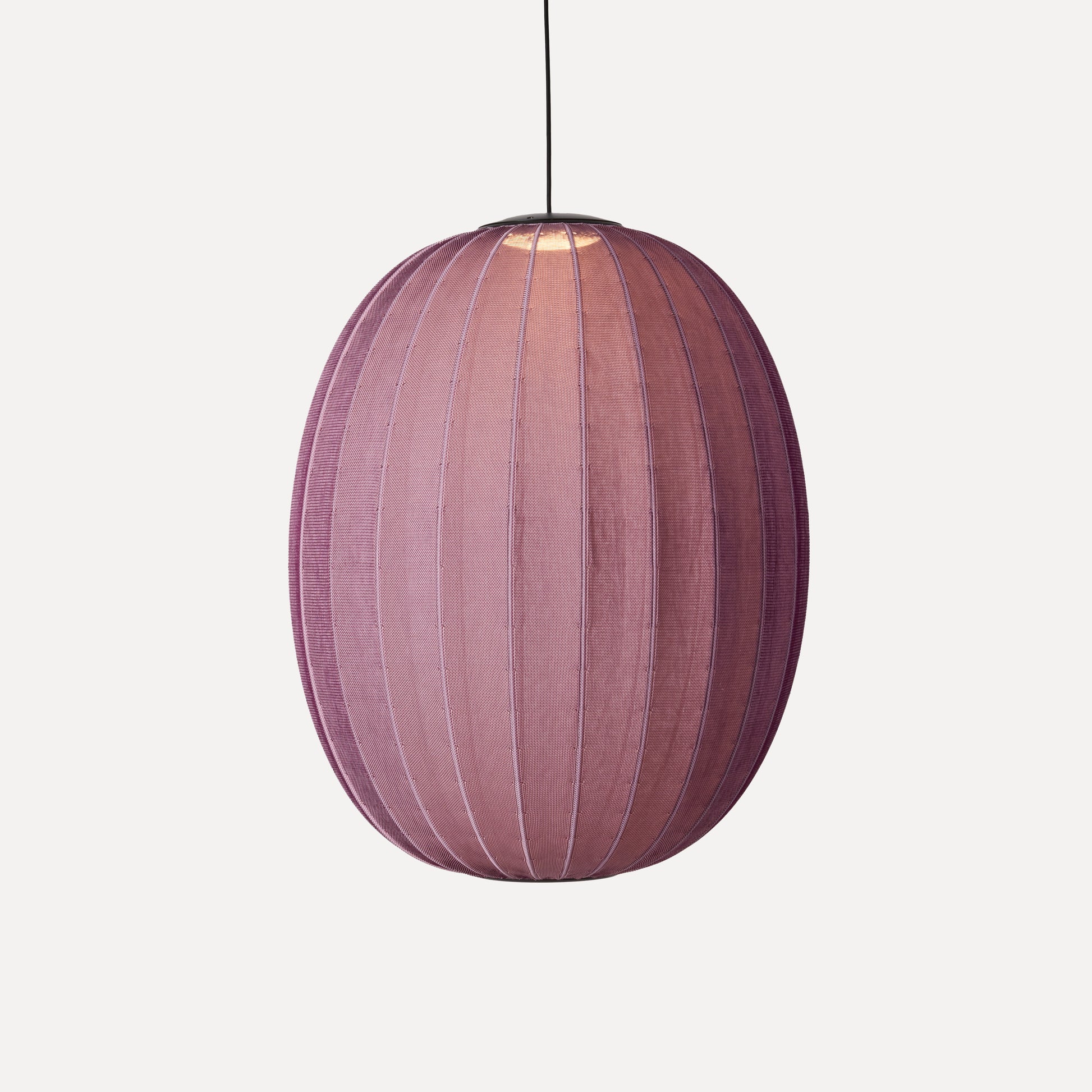 Knit-Wit 65 High Oval Pendant LED, Burgundy