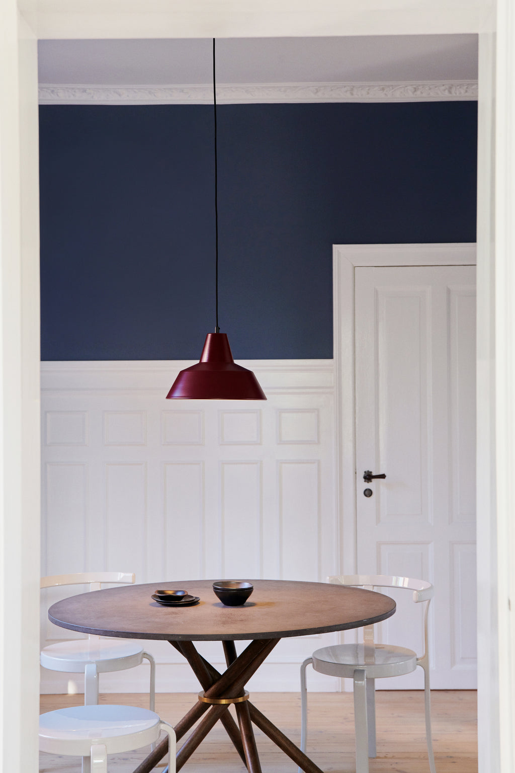 Workshop Lamp W2, Wine Red