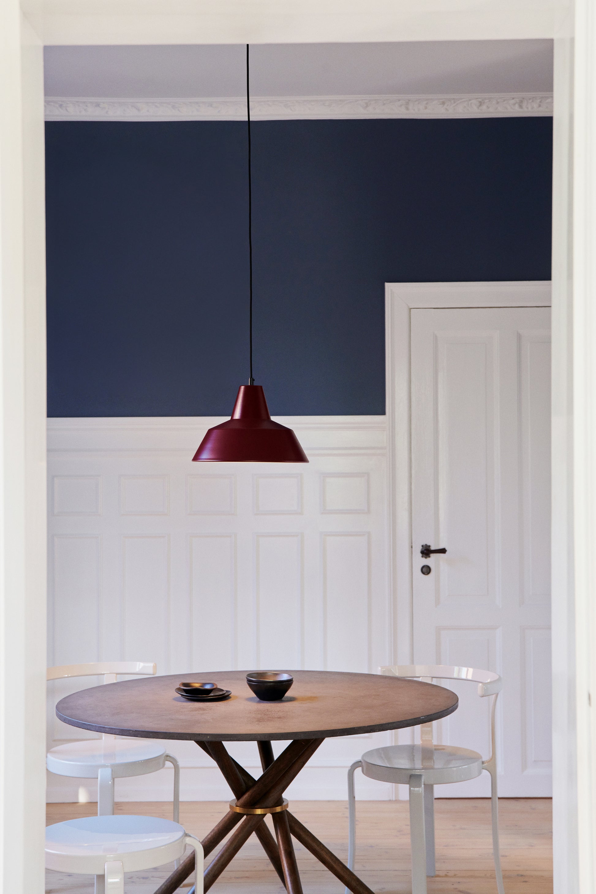 Workshop Lamp W2, Wine Red