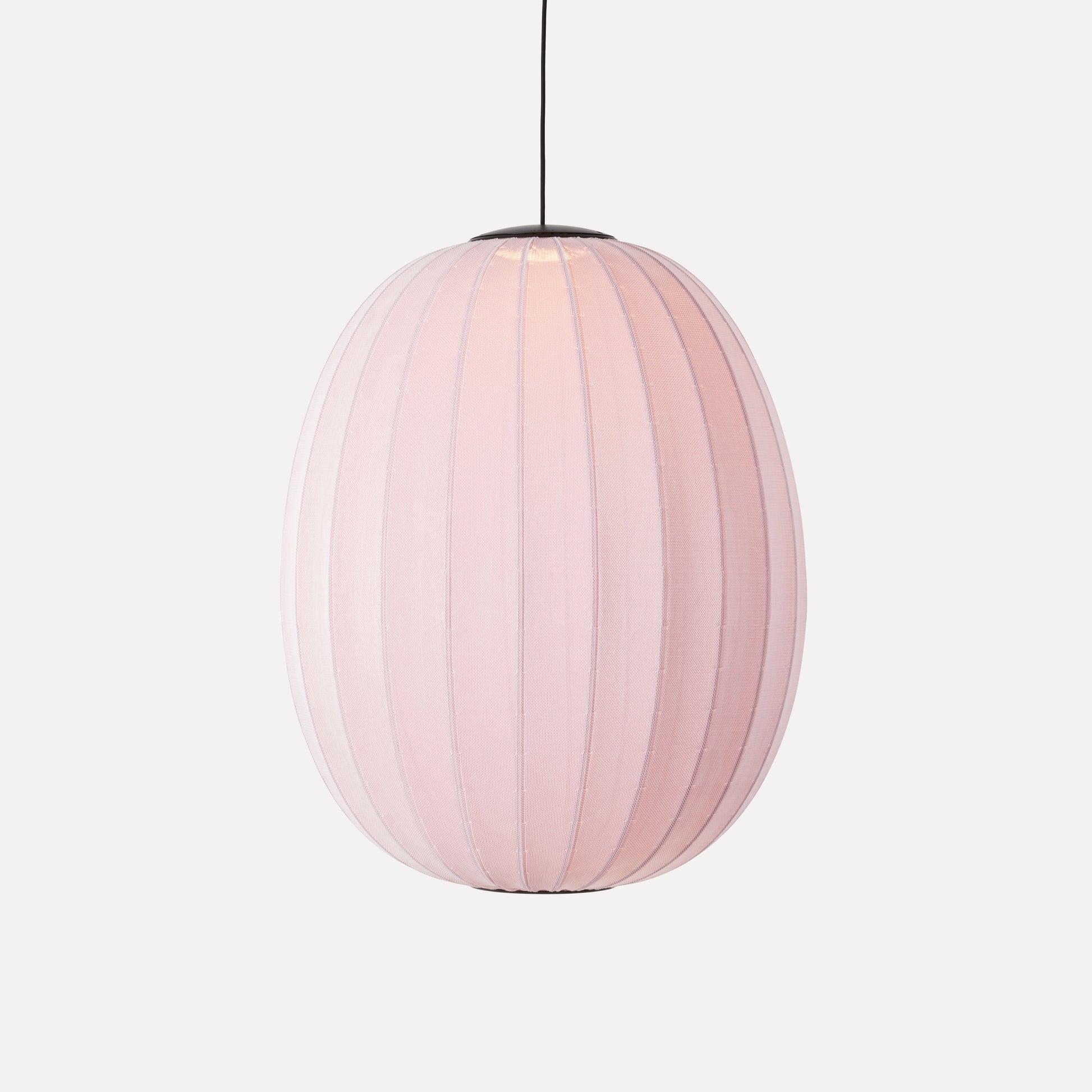 Knit-Wit 65 High Oval Pendant LED, Light Pink