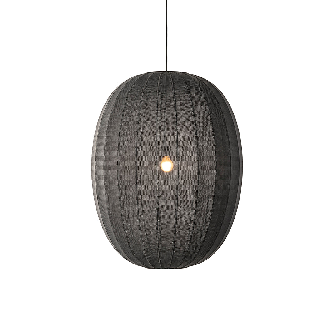 Knit-Wit 65 High Oval Pendant, Black