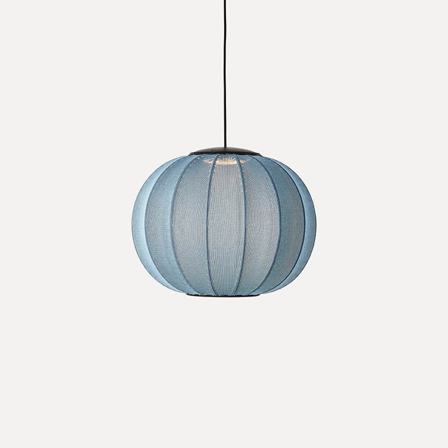 Knit-Wit 45 Round Pendant LED, Blue Stone