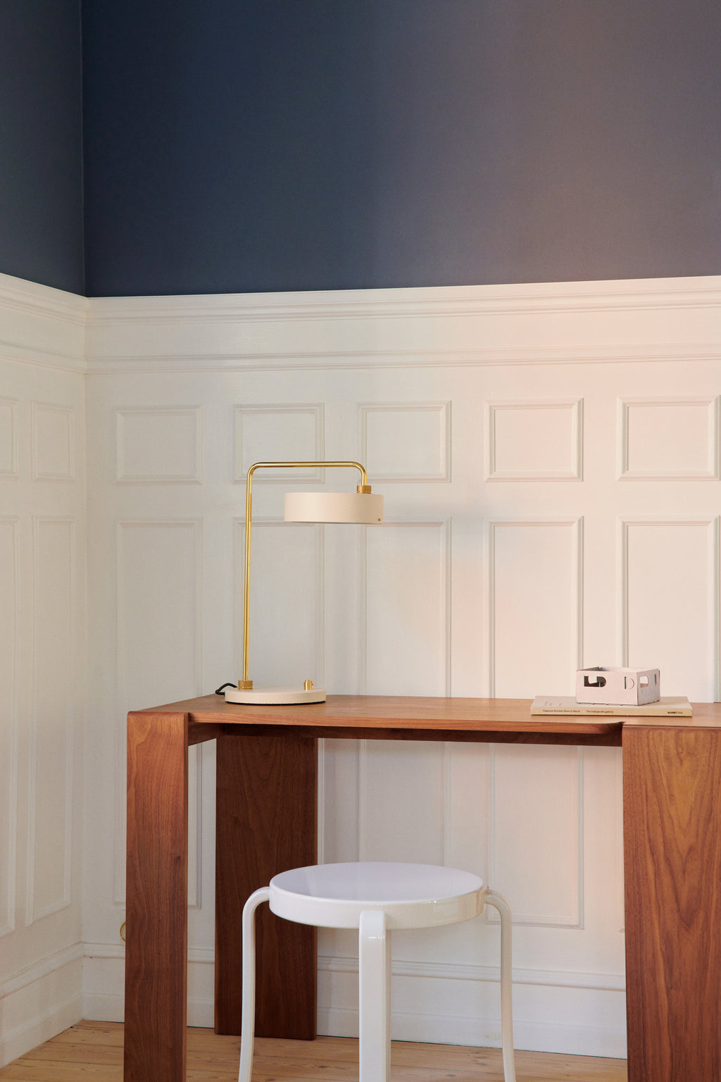 Petite Machine Table Lamp, Oyster White