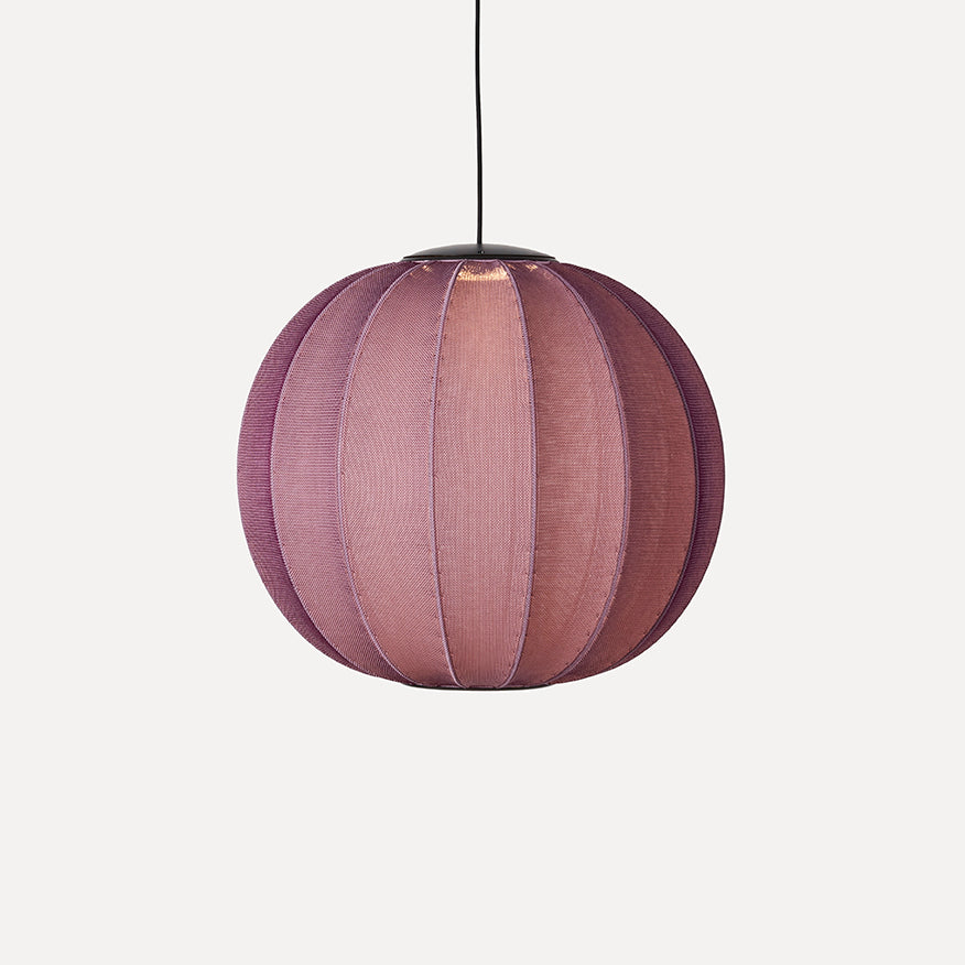 Knit-Wit 60 Round Pendant LED, Burgundy