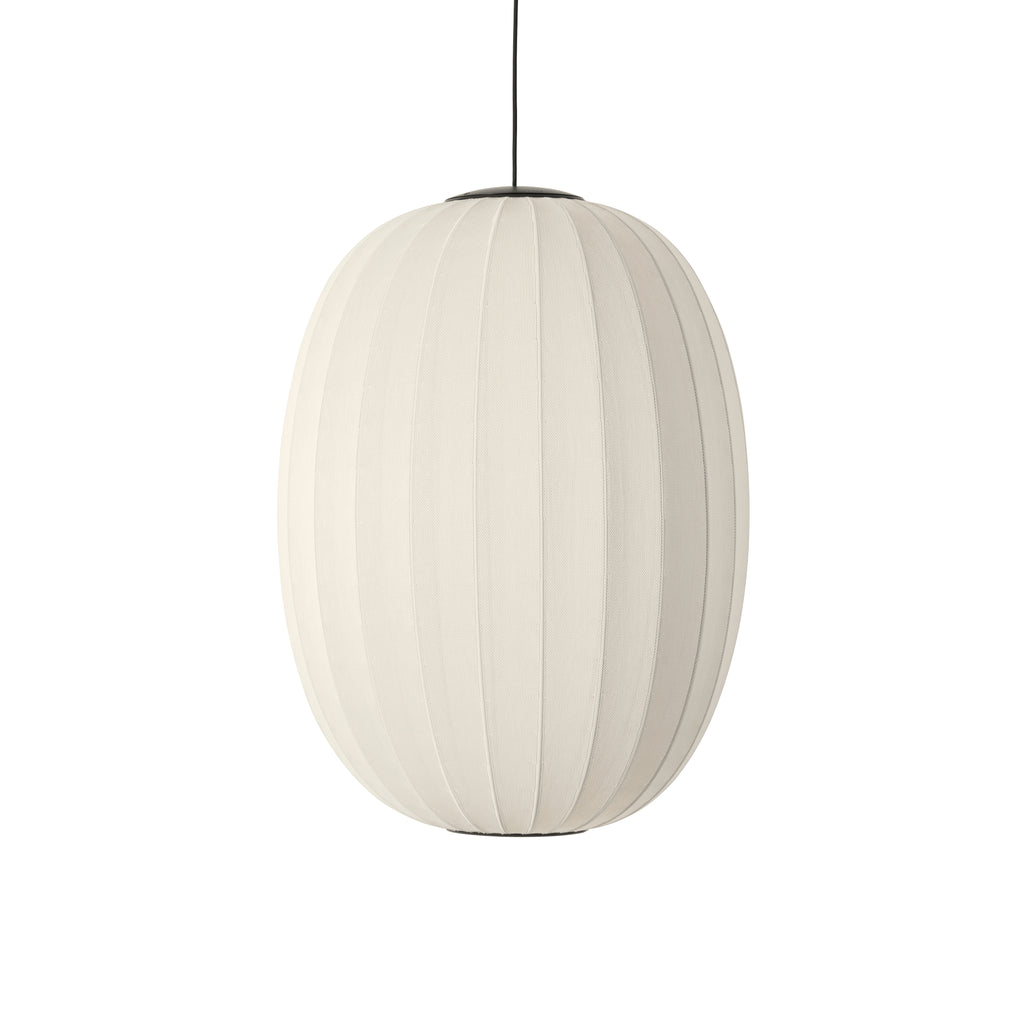 Knit-Wit 65 High Oval Pendant LED, Pearl White