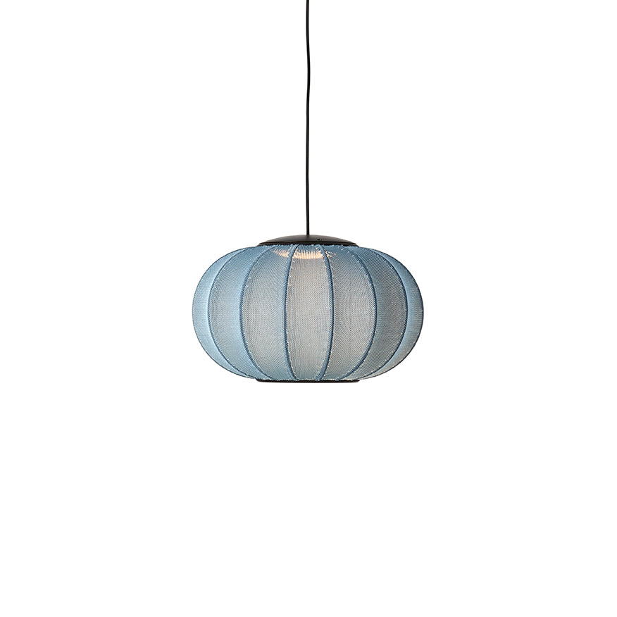 Knit-Wit 45 Oval Pendant LED, Blue Stone