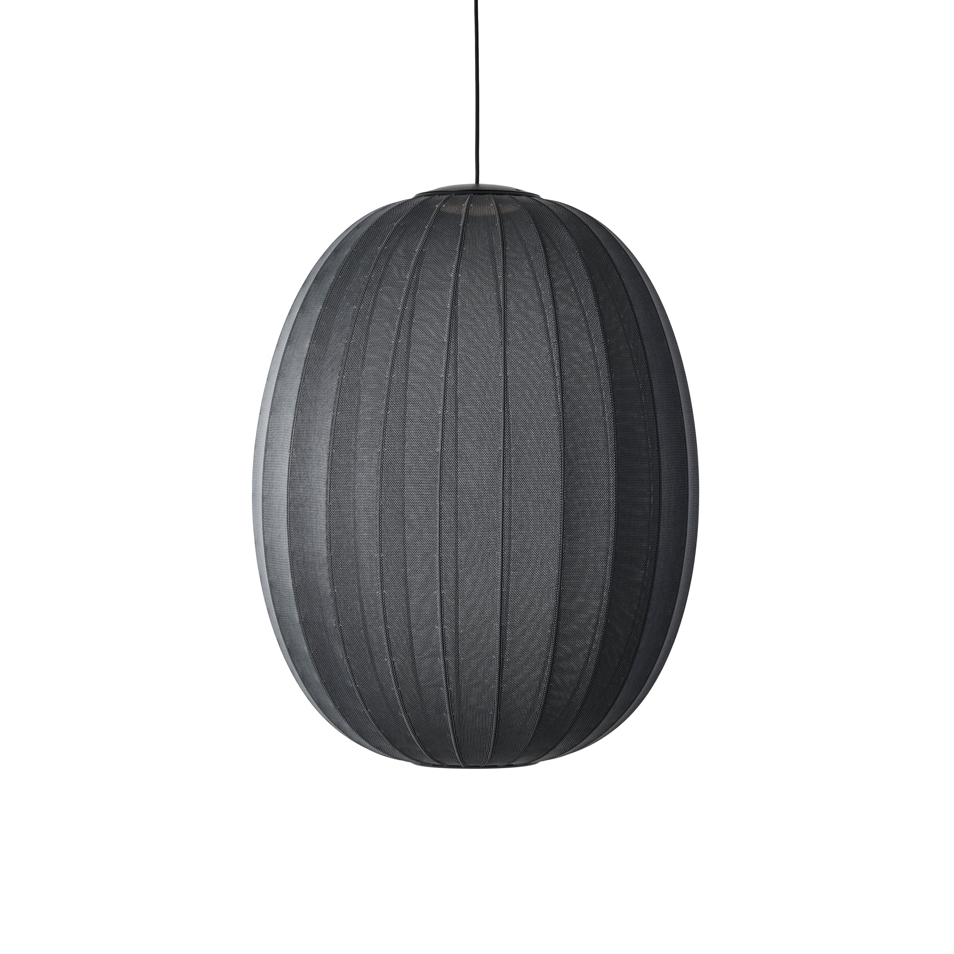Knit-Wit 65 High Oval Pendant LED, Black