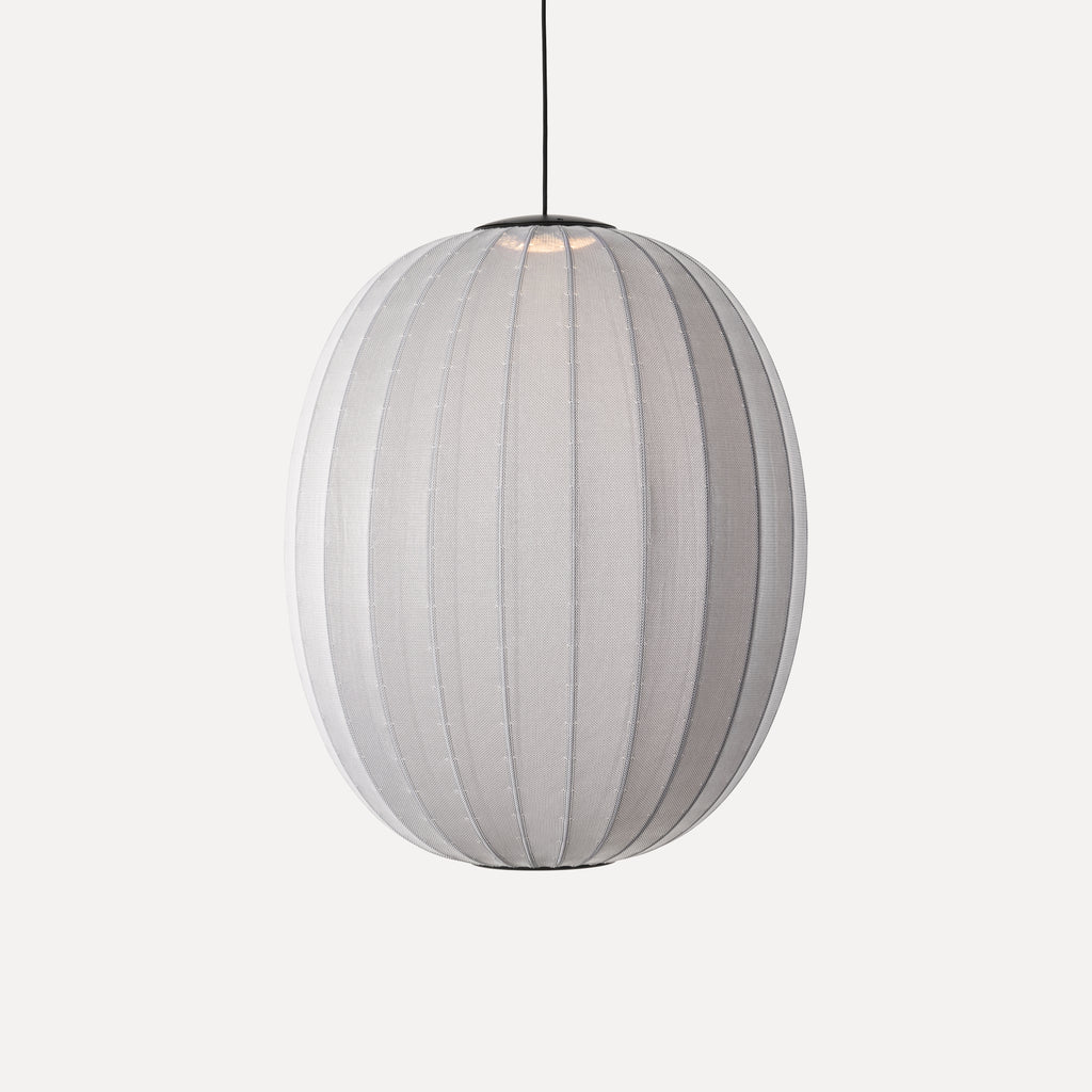 Knit-Wit 65 High Oval Pendant LED, Silver