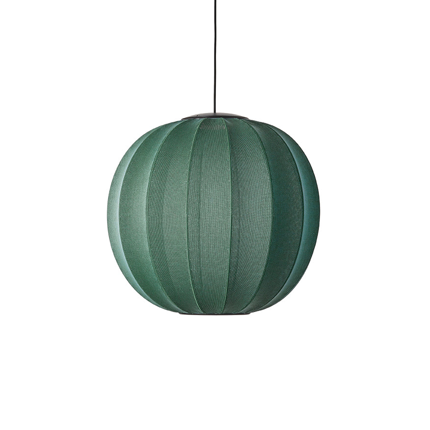 Knit-Wit 60 Round Pendant LED, Tweed Green