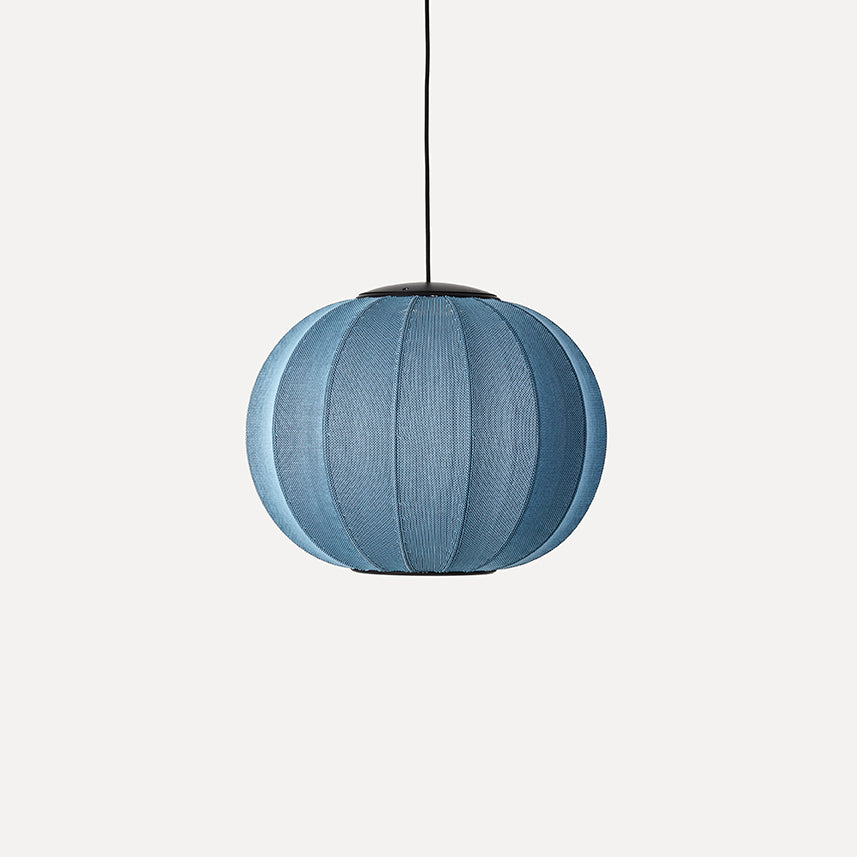 Knit-Wit 45 Round Pendant LED, Blue Stone