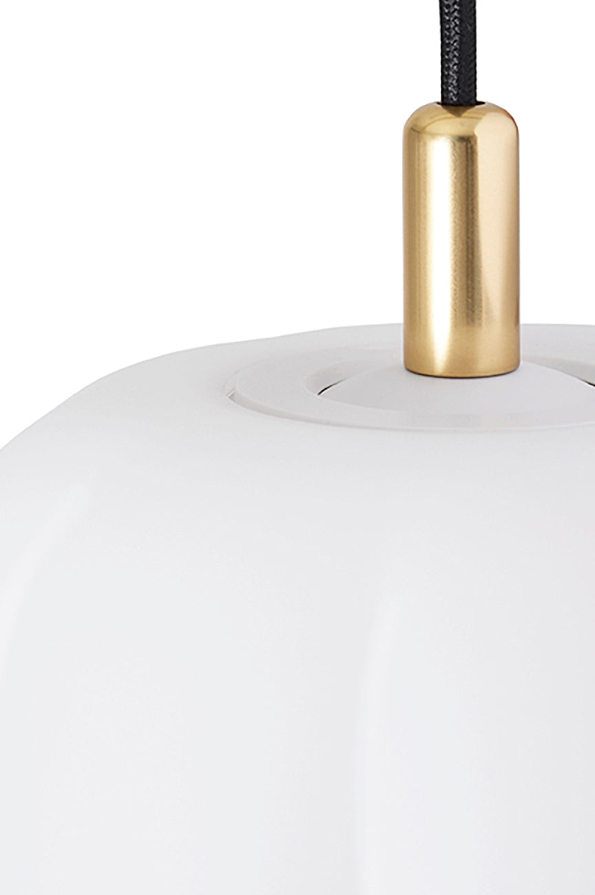 Pepo Pendant Small Ø20 Brass Top, Opal