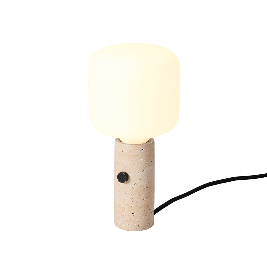 Core Pendant/Table, Creme Travertine