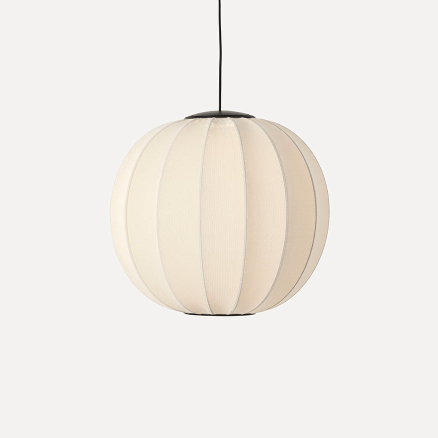 Knit-Wit 60 Round Pendant LED, Pearl White