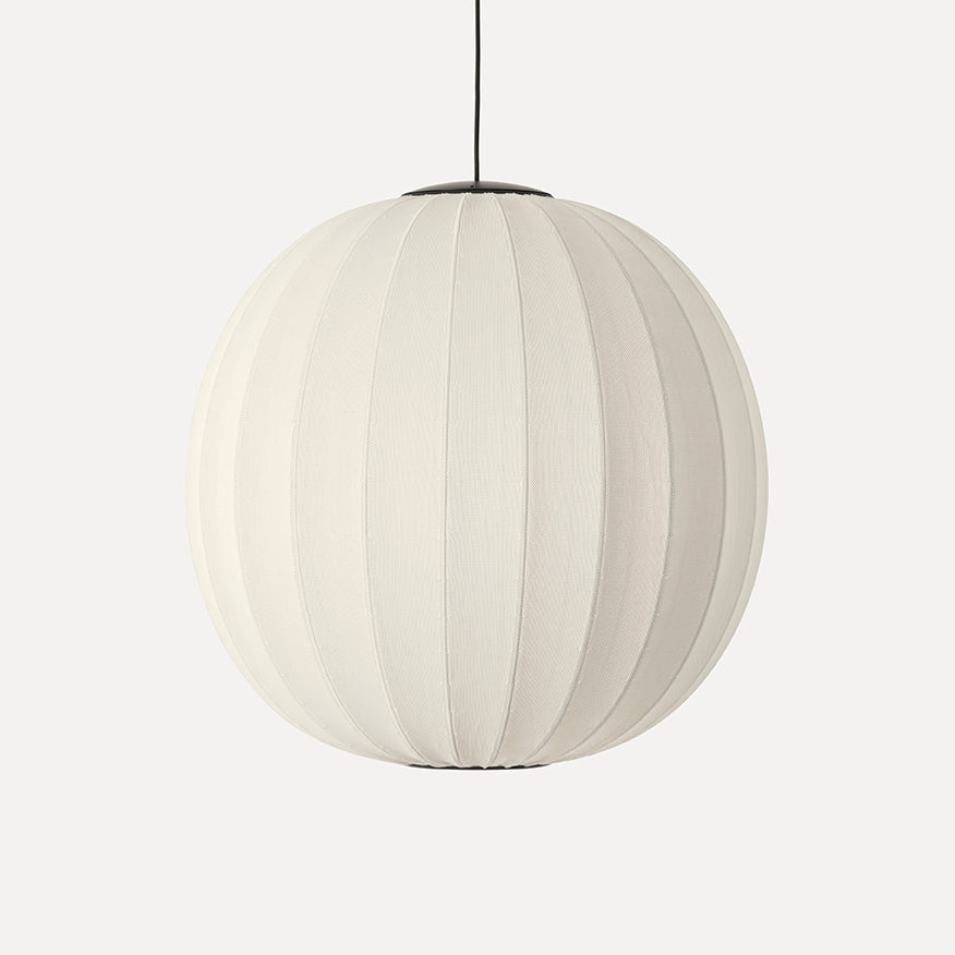 Knit-Wit 75 Round Pendant LED, Pearl White