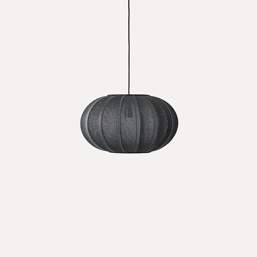 Knit-Wit 45 Oval Pendant, Black