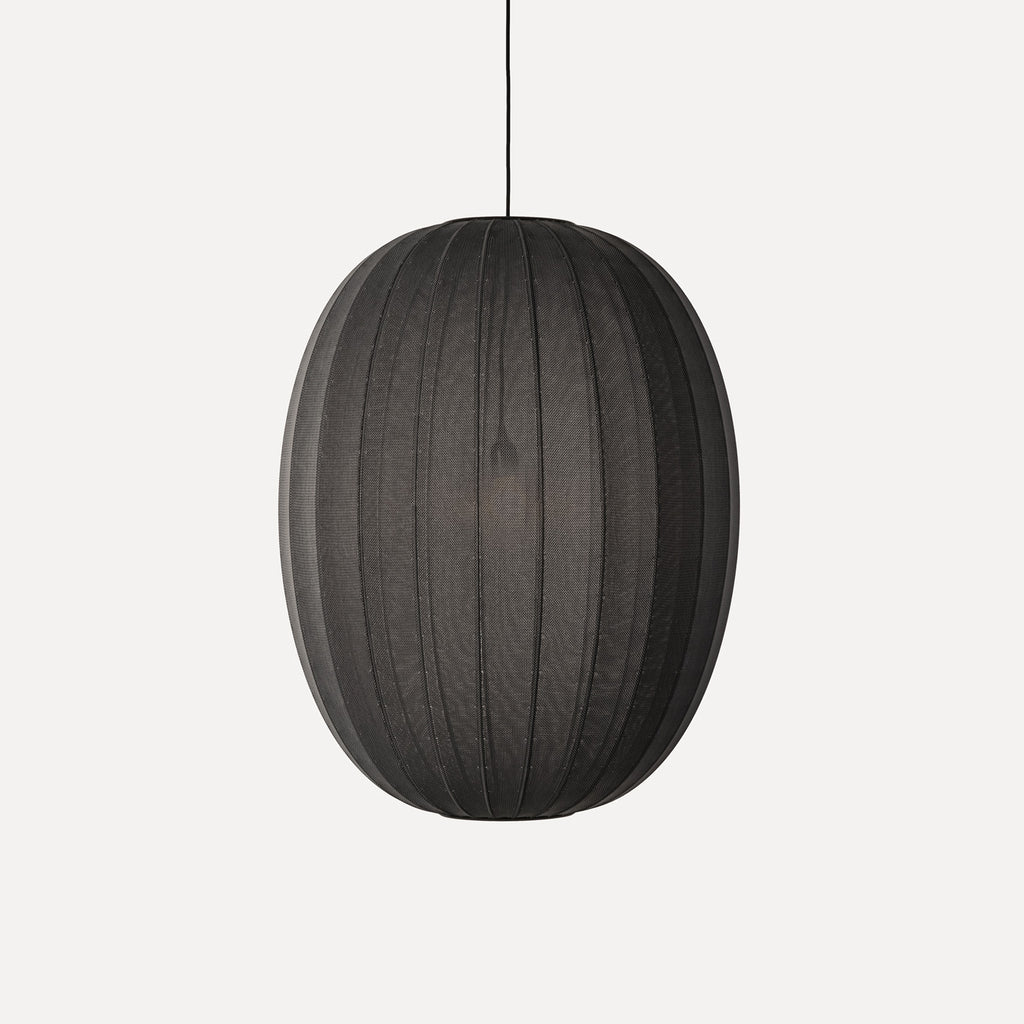 Knit-Wit 65 High Oval Pendant, Black