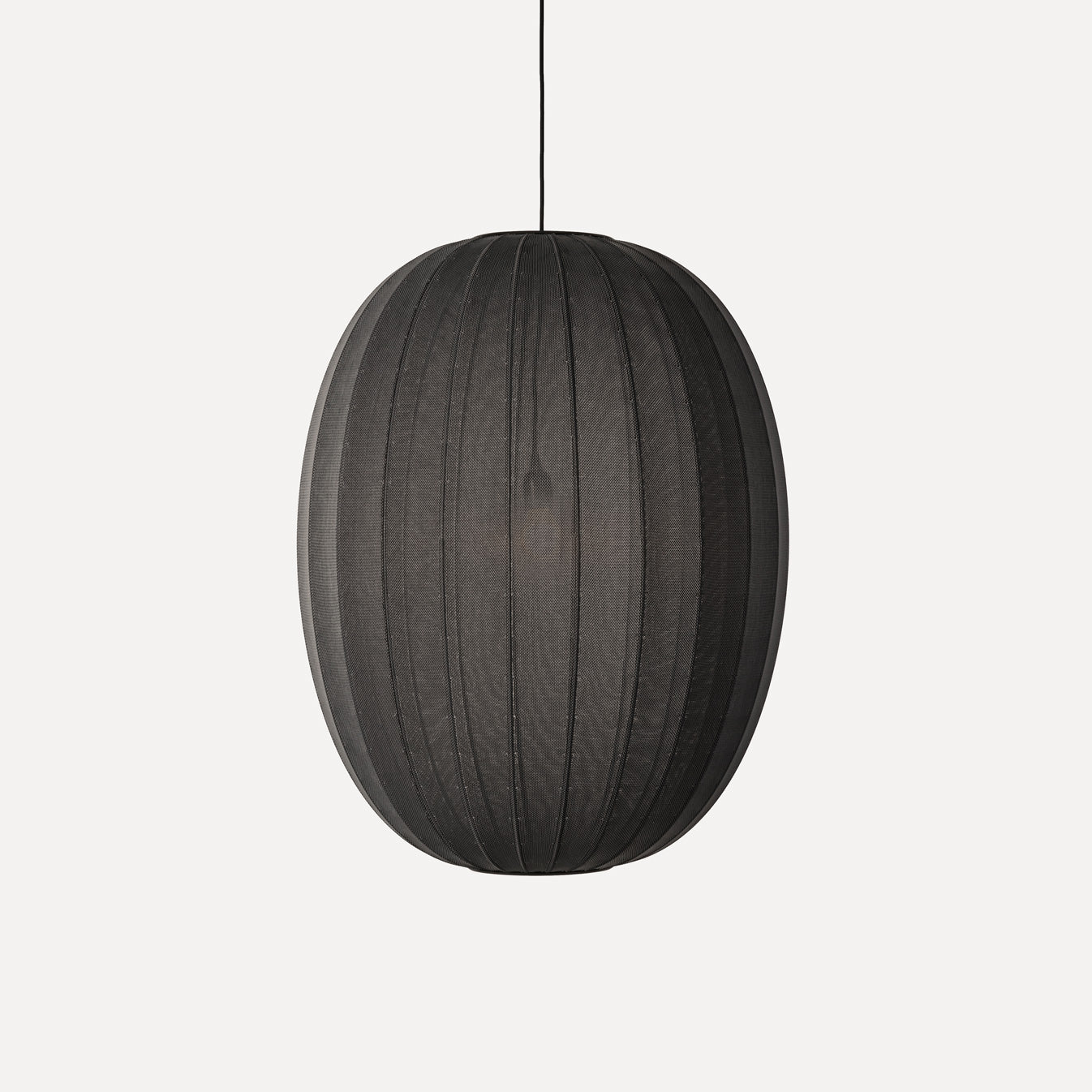 Knit-Wit 65 High Oval Pendant, Black