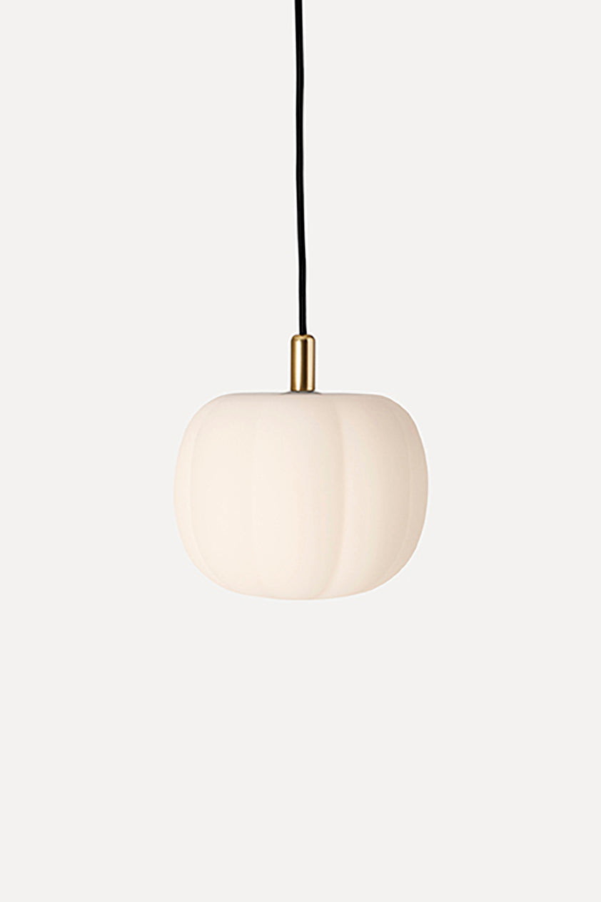 Pepo Pendant Small Ø20 Brass Top, Opal