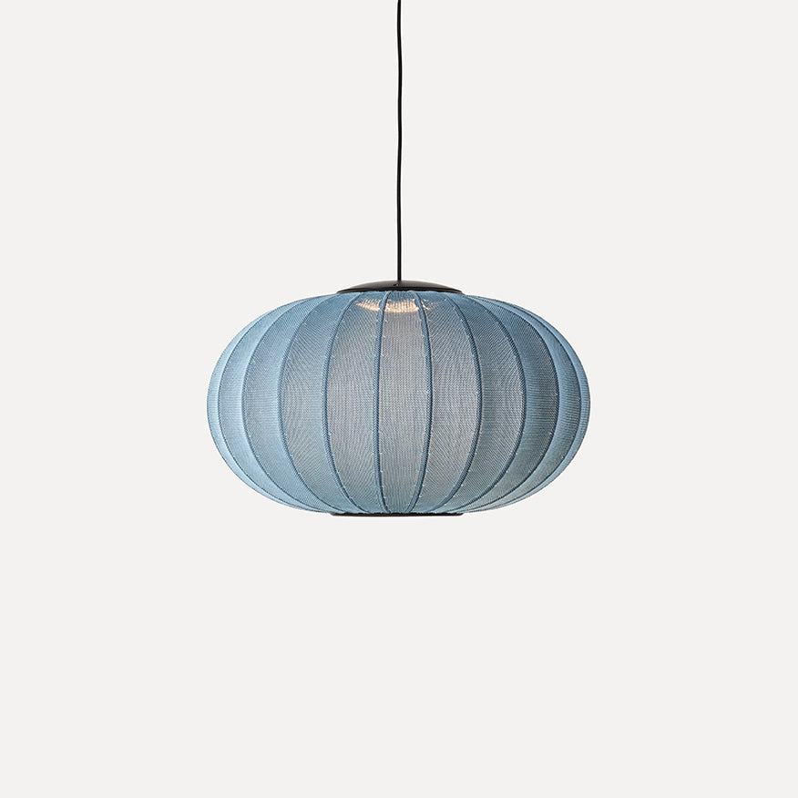 Knit-Wit 57 Oval Pendant LED, Blue Stone