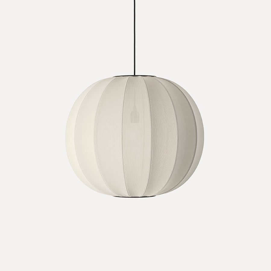 Knit-Wit 60 Round Pendant, Pearl White