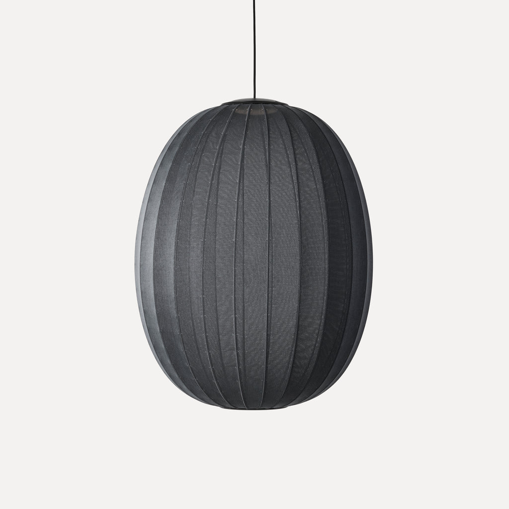 Knit-Wit 65 High Oval Pendant LED, Black