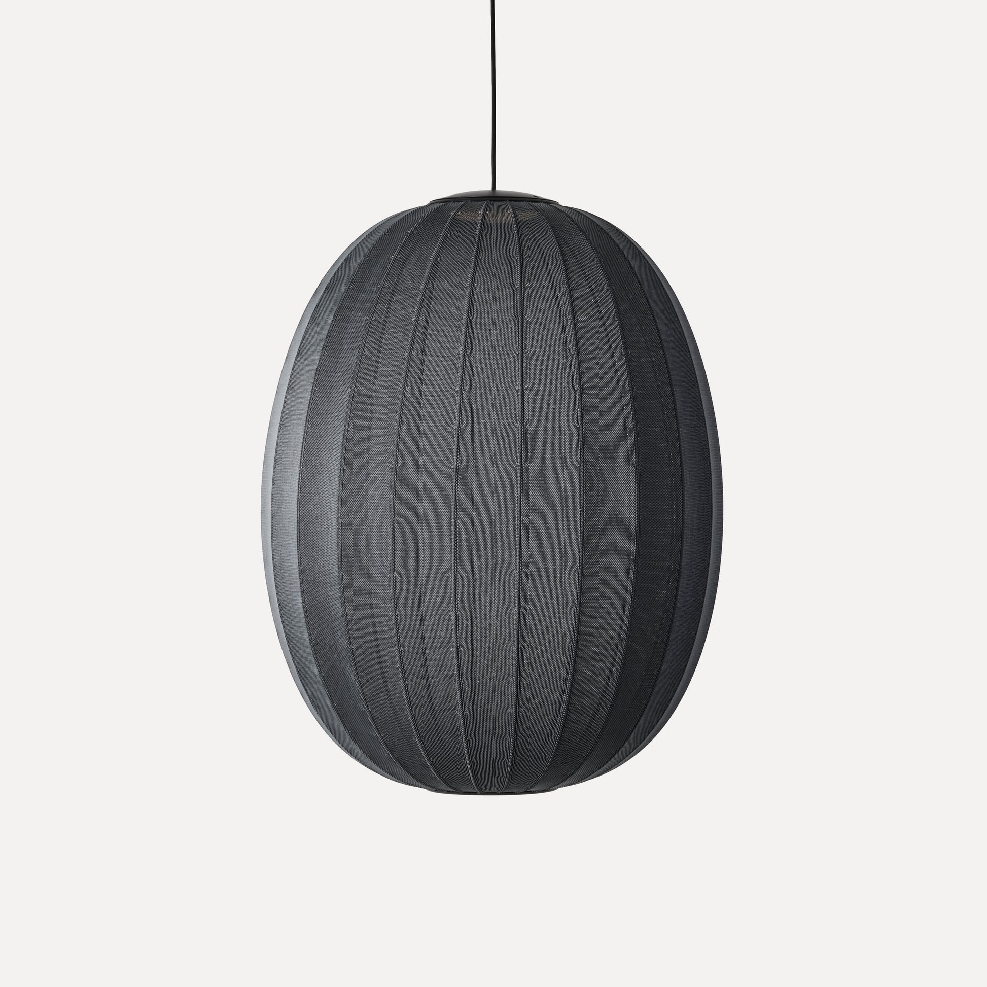 Knit-Wit 65 High Oval Pendant LED, Black