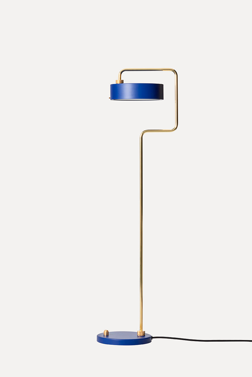 Petite Machine Floor Lamp, Royal Blue
