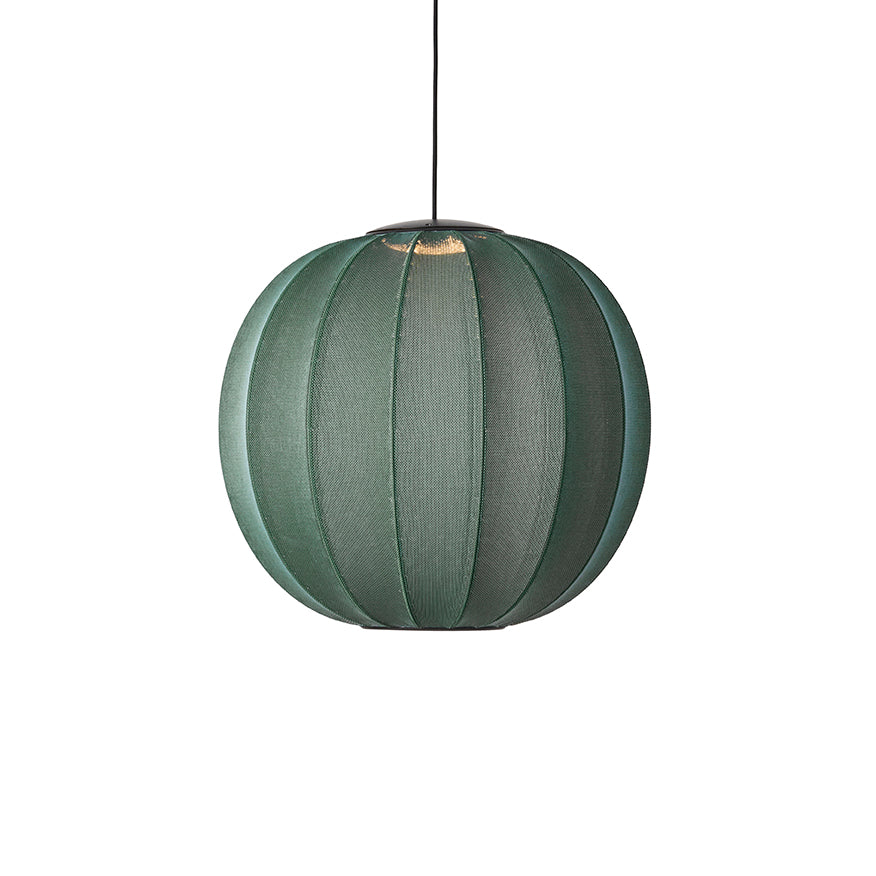 Knit-Wit 60 Round Pendant LED, Tweed Green
