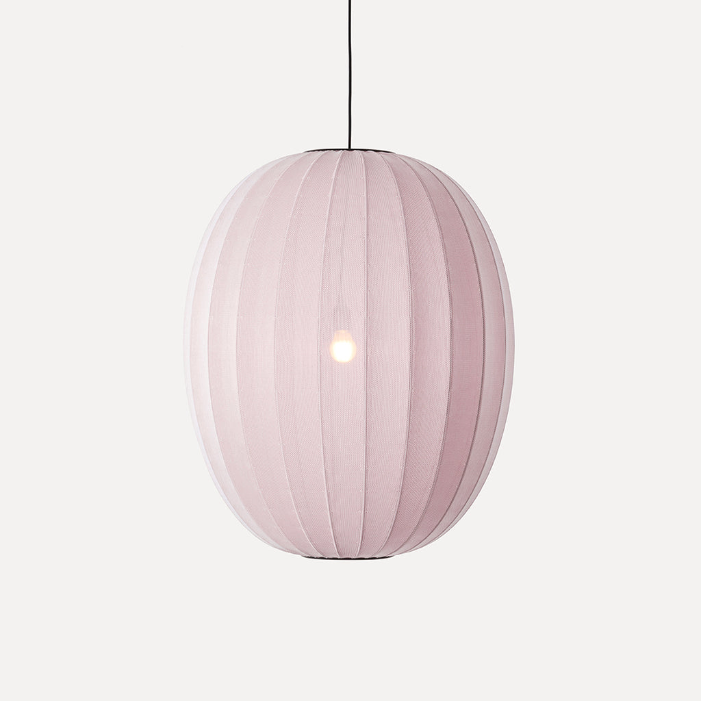 Knit-Wit 65 High Oval Pendant, Light Pink