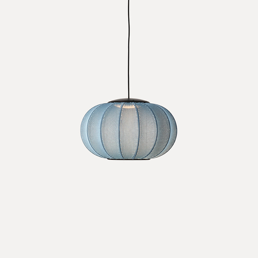 Knit-Wit 45 Oval Pendant LED, Blue Stone