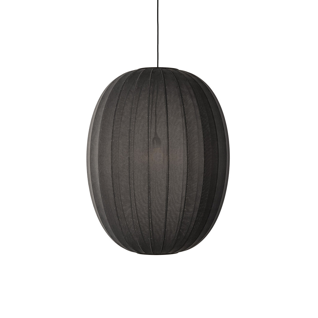 Knit-Wit 65 High Oval Pendant, Black