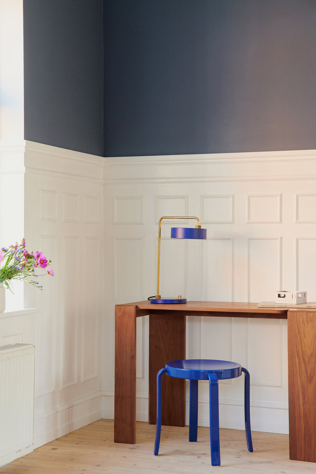 Petite Machine Table Lamp, Royal Blue